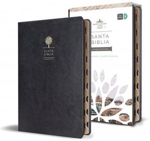BIBLIA REINA VALERA 1960 LETRA GRANDE. SÍMIL PIEL NEGRO