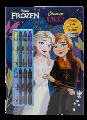 FROZEN. COLOREA POR NÚMEROS. CERAS