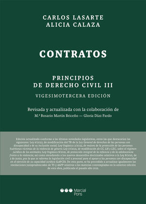 PRINCIPIOS DE DERECHO CIVIL 23ª ED. TOMO III: CONTRATOS