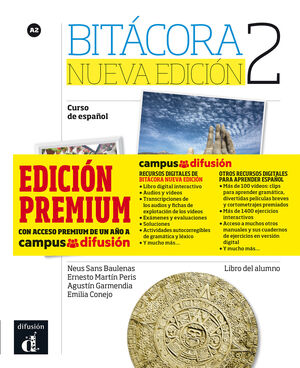 BITÁCORA NUEVA EDICIÓN 2 PREMIUM LIBRO DEL ALUMNO + CD