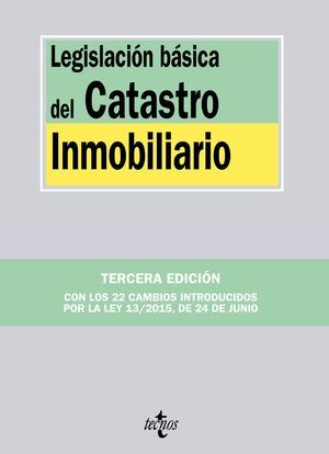 LEGISLACIÓN BÁSICA DEL CATASTRO INMOBILIARIO