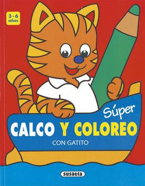 SÚPER CALCO Y COLOREO CON GATITO