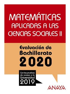 MATEMÁTICAS APLICADAS A LAS CIENCIAS SOCIALES II.
