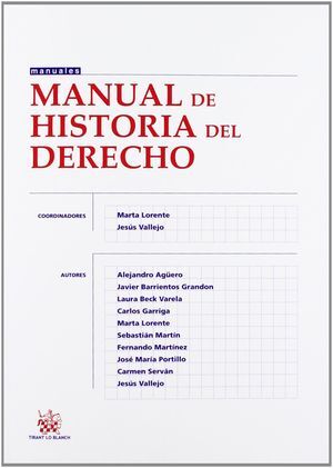 MANUAL DE HISTORIA DEL DERECHO