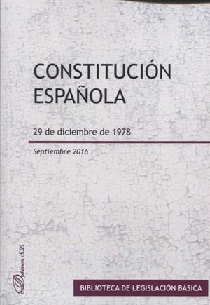 CONSTITUCIÓN ESPAÑOLA. 29 DE DICIEMBRE DE 1978