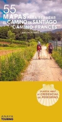 MAPA DEL CAMINO DE SANTIAGO, CAMINO FRANCÉS (DESPLEGABLE)