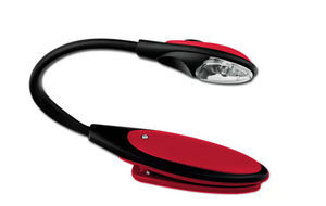 LAMPARA DE LECTURA LUCY CLIP ROJA
